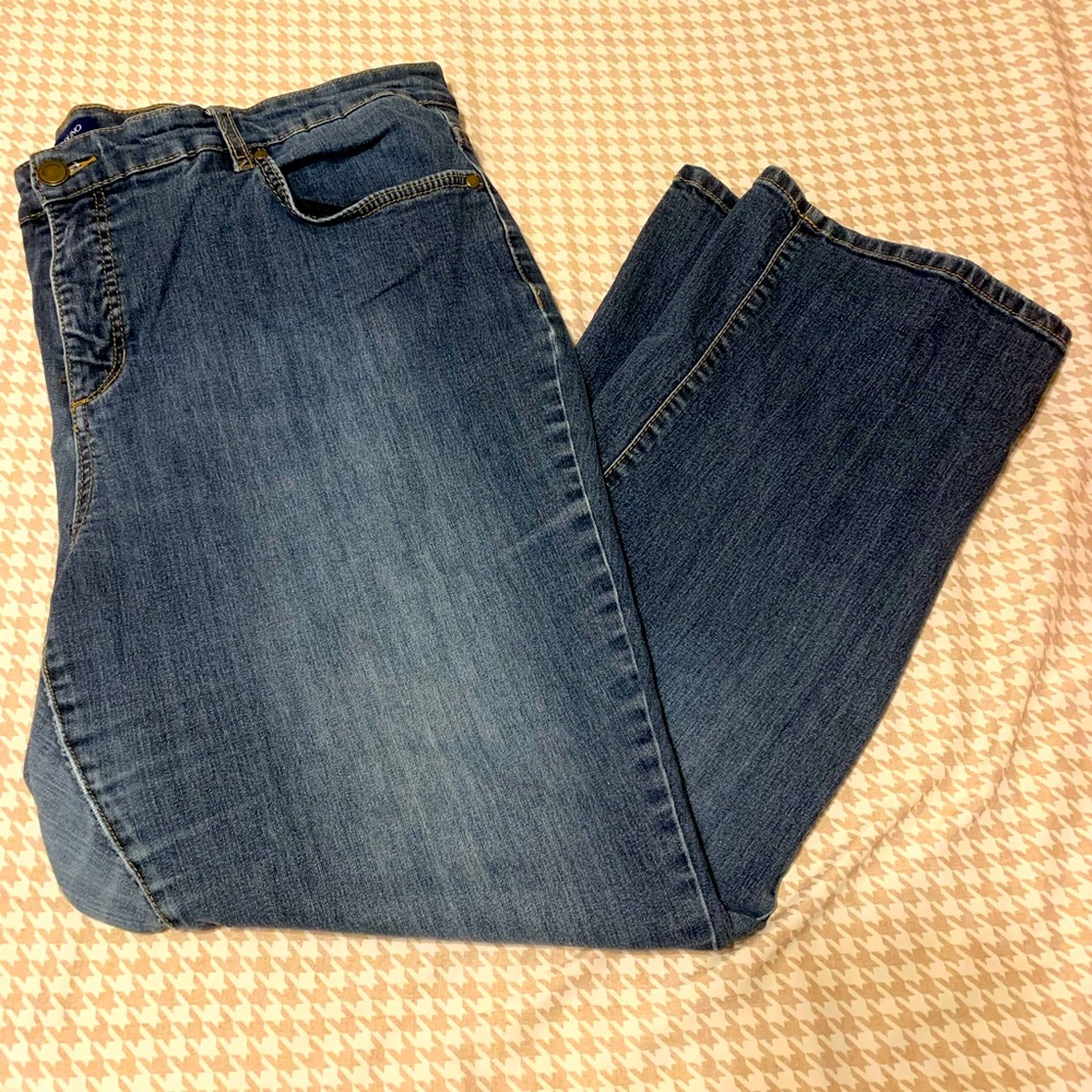 Bandolino straight leg jeans. Size 22W.